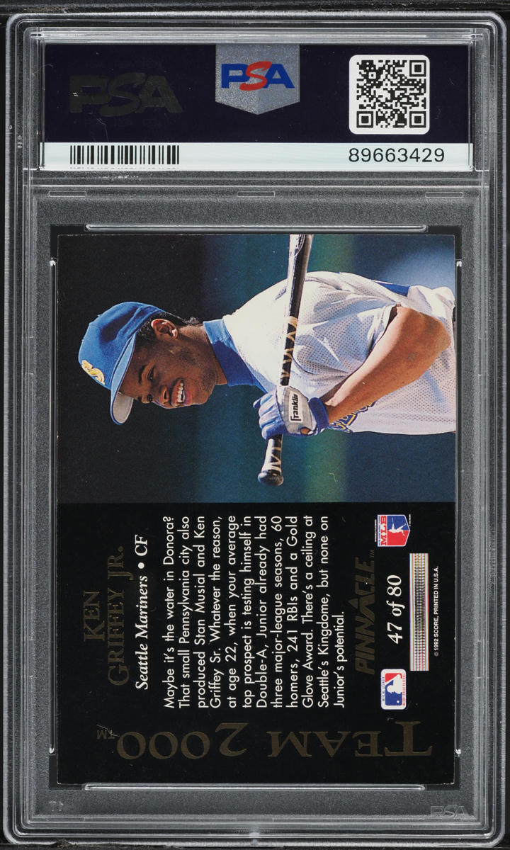 1992 Pinnacle Team 2000 Ken Griffey Jr. #47 PSA 9 MINT