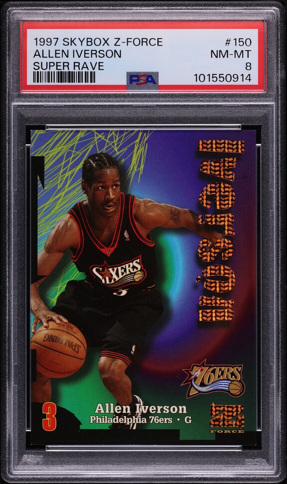 1996 Flair Showcase Legacy Collection Row 0 Allen Iverson ROOKIE