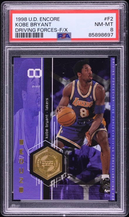 1998 Upper Deck Encore Driving Forces FX Kobe Bryant /500 #F2 PSA 8 NM-MT