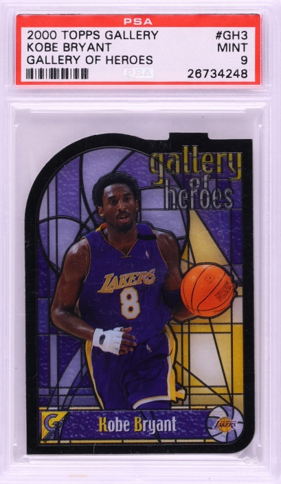 2000 Topps Gallery Of Heroes Die-Cut Kobe Bryant #GH3 PSA 9 MINT