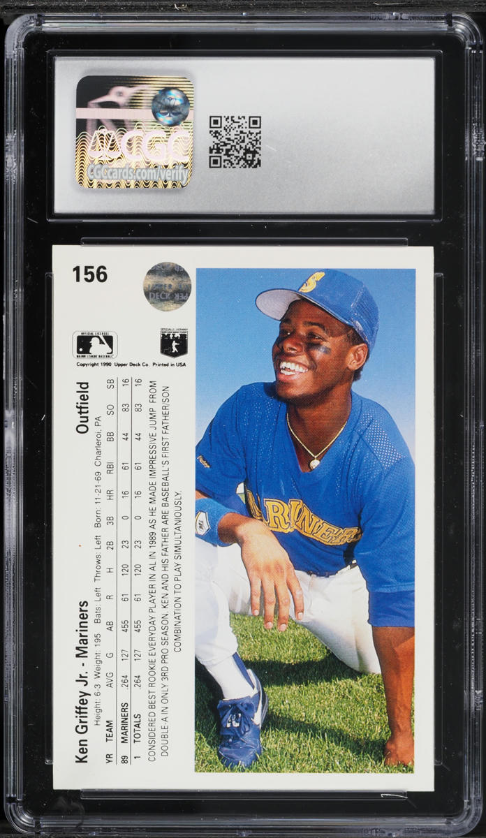 1990 Upper Deck Ken Griffey Jr. #156 CGC 7 NRMT