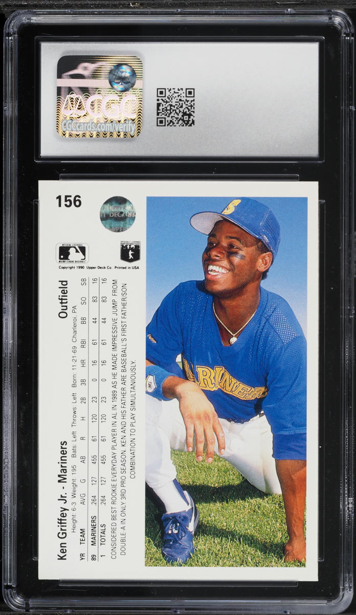 1990 Upper Deck Ken Griffey Jr. #156 CGC 7.5 NRMT+