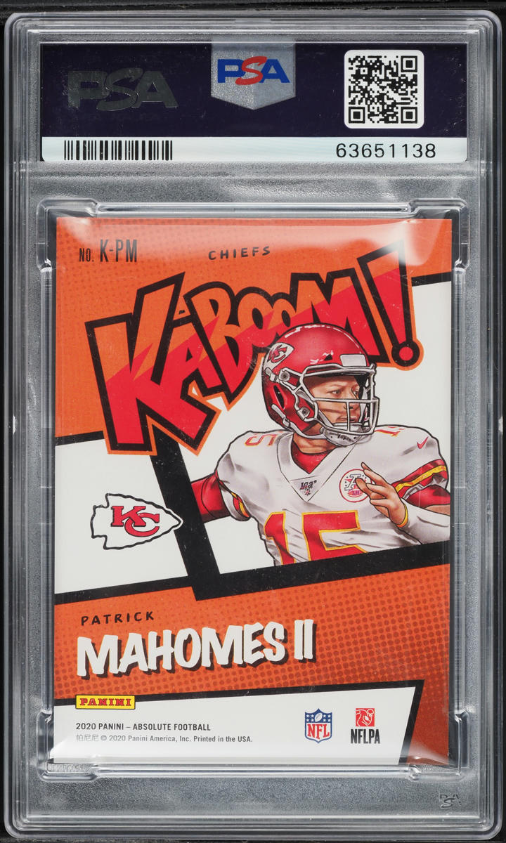 2020 Absolute Kaboom! Patrick Mahomes II #K-PM PSA 9 MINT