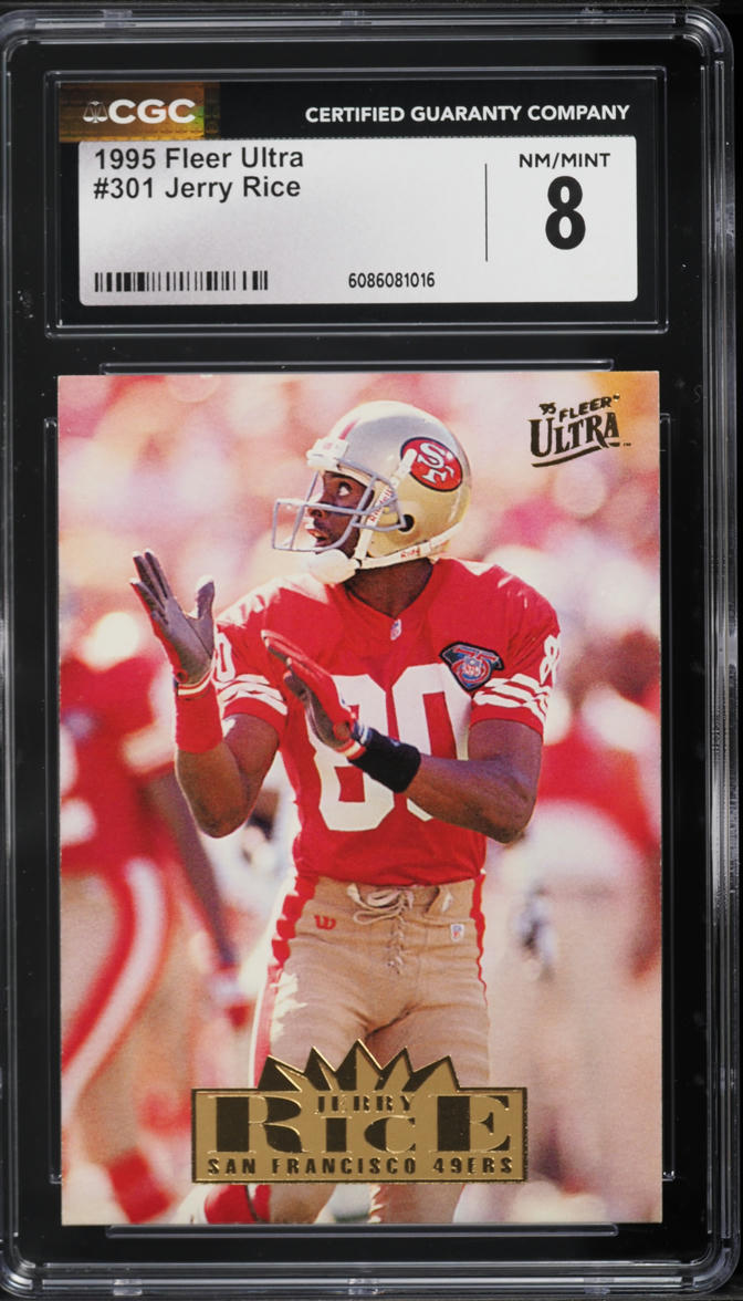 1995 Ultra Gold Medallion Jerry Rice #301 CGC 8 NM-MT