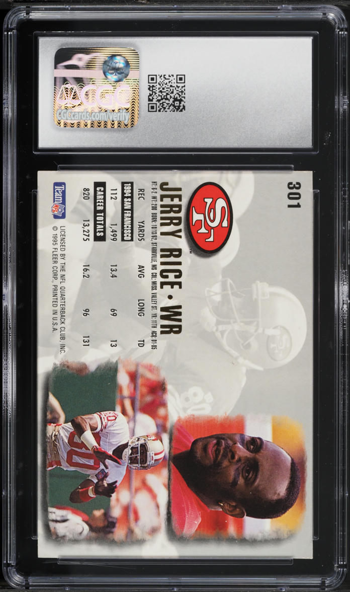 1995 Ultra Gold Medallion Jerry Rice #301 CGC 8 NM-MT
