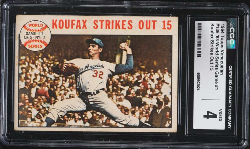 1964 Topps Sandy Koufax #200 PSA 7 NRMT on Fanatics Collect