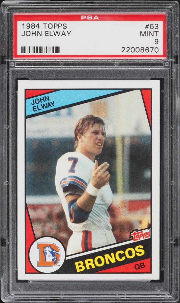 1984 Topps Football John Elway ROOKIE #63 PSA 9 MINT