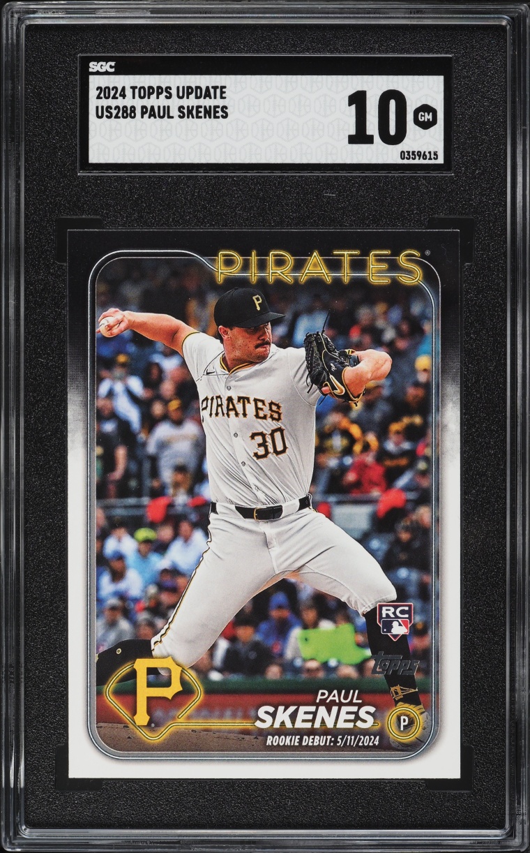 2024 Topps Update Paul Skenes ROOKIE #US288 SGC 10 GEM MINT