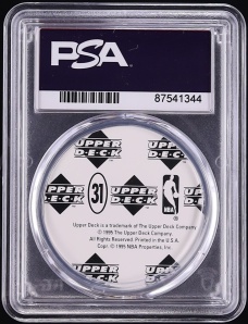 1995 Upper Deck Milk Caps Michael Jordan #31 PSA 10 GEM MINT - Photo 2