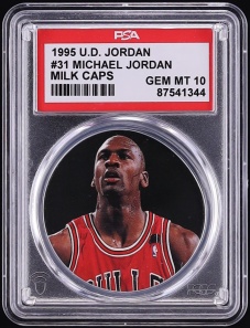 1995 Upper Deck Milk Caps Michael Jordan #31 PSA 10 GEM MINT