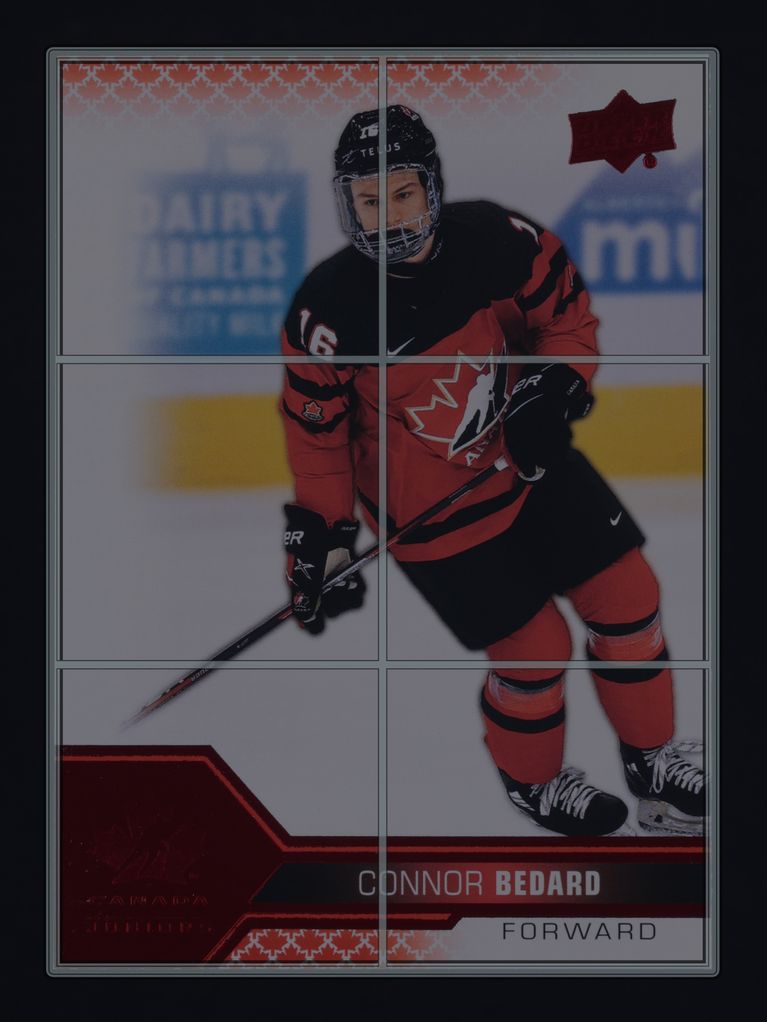 2022 Upper Deck Team Canada Juniors Red Connor Bedard ROOKIE #2 MBA AUTH