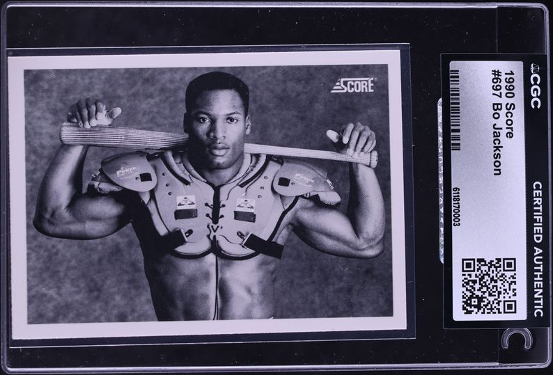1990 Score Bo Jackson #697 CGC 9 MINT on Fanatics Collect