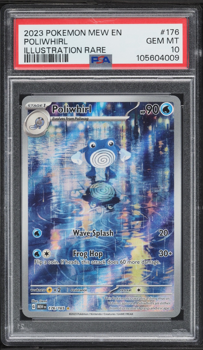 2023 Pokemon Scarlet & Violet 151 IR Poliwhirl #176 PSA 10 GEM MINT