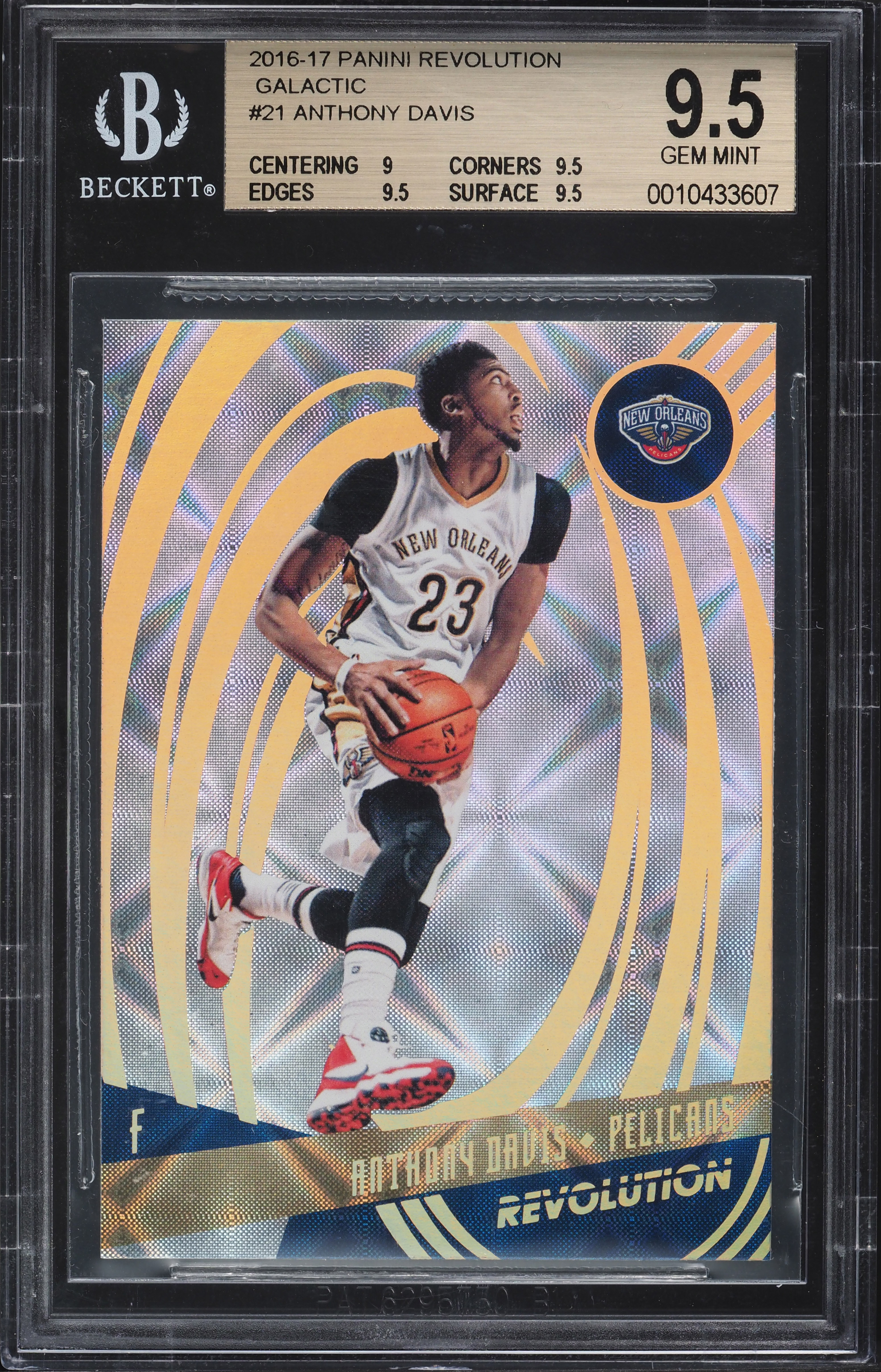 2016 Panini Revolution Galactic Anthony Davis #21 BGS 9.5 GEM MINT