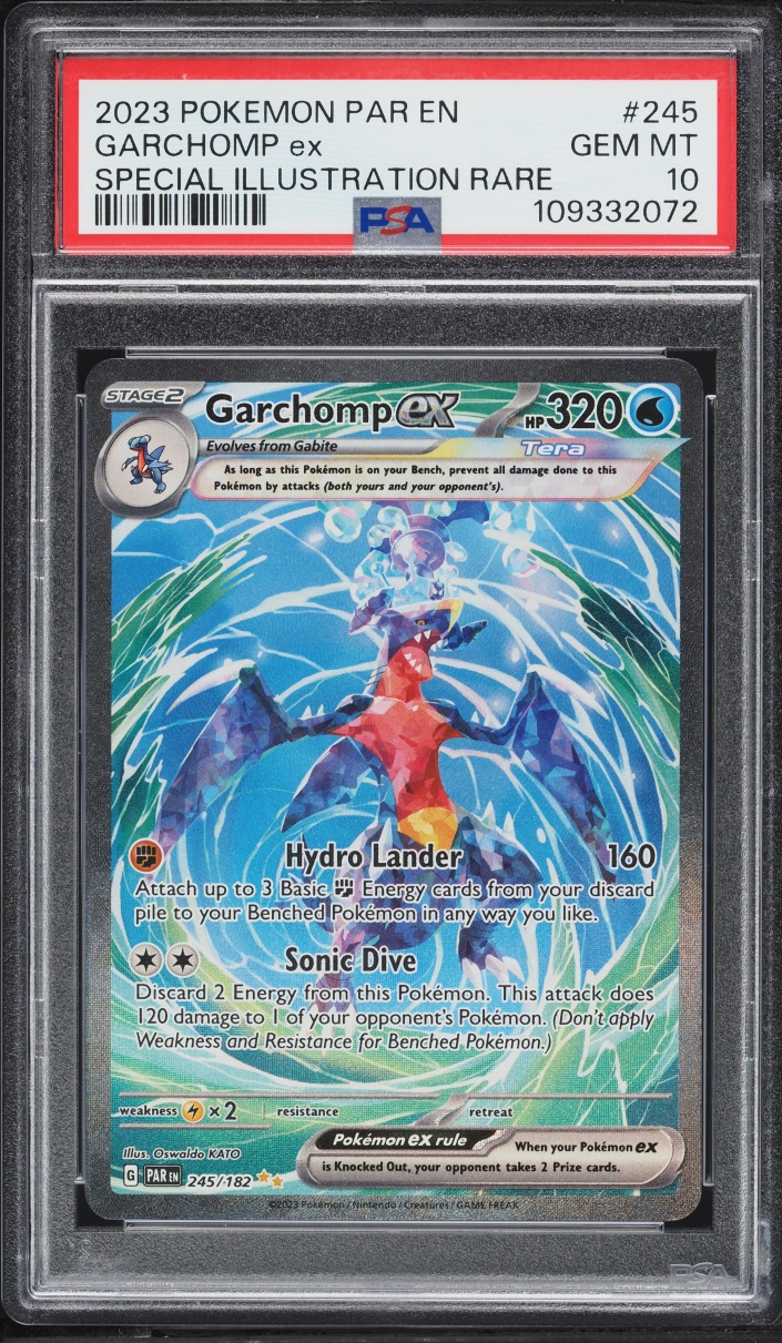 2023 Pokemon Scarlet & Violet Paradox Rift SIR Garchomp Ex #245 PSA 10 GEM MINT
