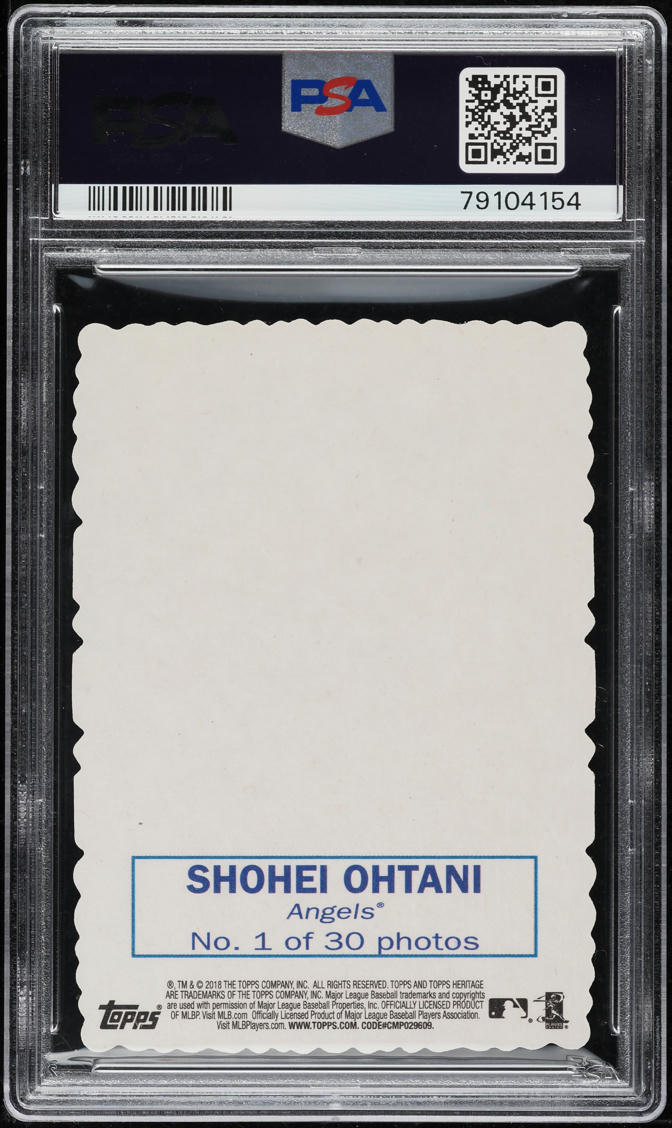 大谷翔平 2018 TOPPS HERITAGE '69 DECKLE 2018 Topps Heritage #1 Shohei Ohtani '69 Deckle Edge H.N. RC