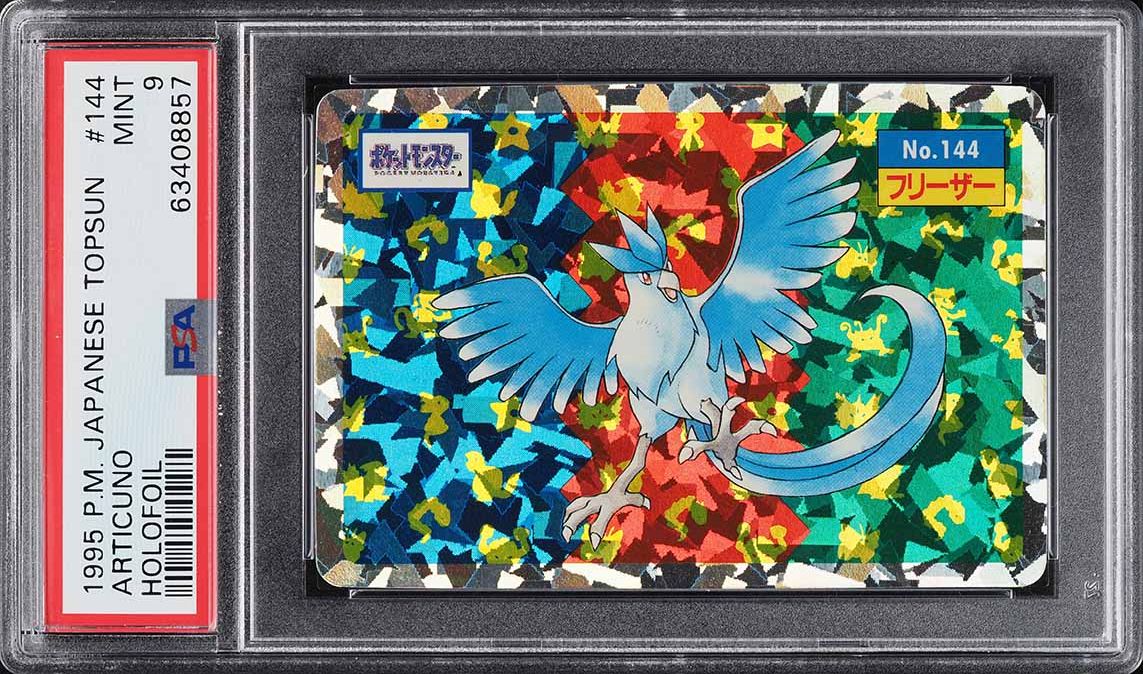 1997 Pokemon Japanese Topsun Holofoil Articuno #144 PSA 9 MINT
