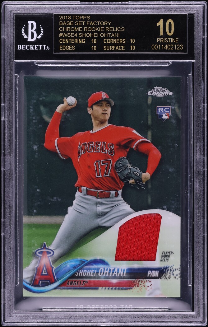 ゲームセンター・ゲームカード 2018 Topps Chrome Shohei Ohtani PSA WBC 2018 Topps Chrome SHOHEI OHTANI Rookie REFRACTOR PSA 10 RC
