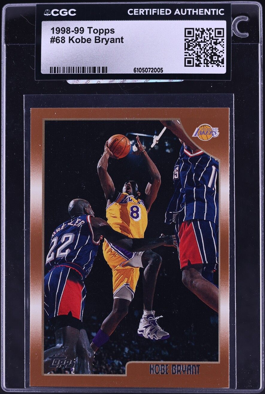 1998 Topps Basketball Kobe Bryant #68 CGC AUTH