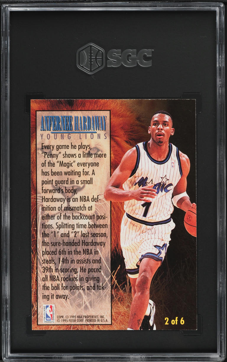 1994 Fleer Young Lion Anfernee Hardaway #2 SGC 9 MINT