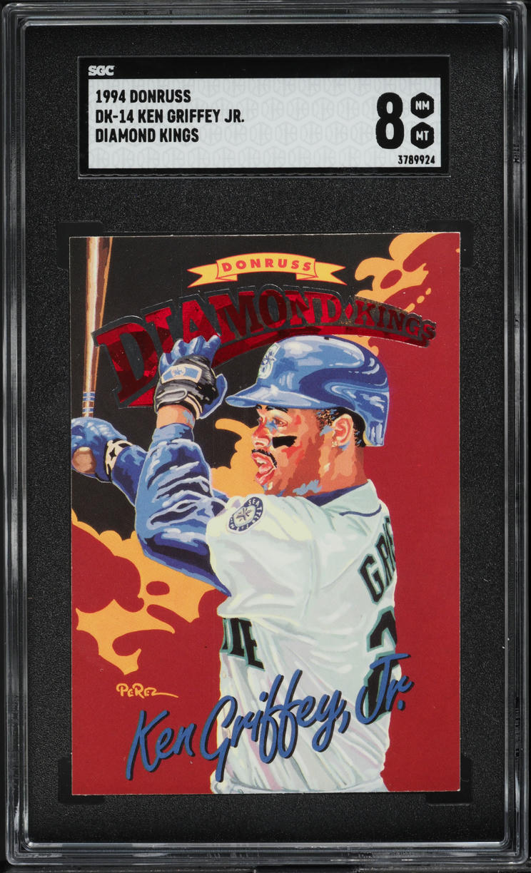 1994 Donruss Diamond Kings Ken Griffey Jr. #DK-14 SGC 8 NM-MT