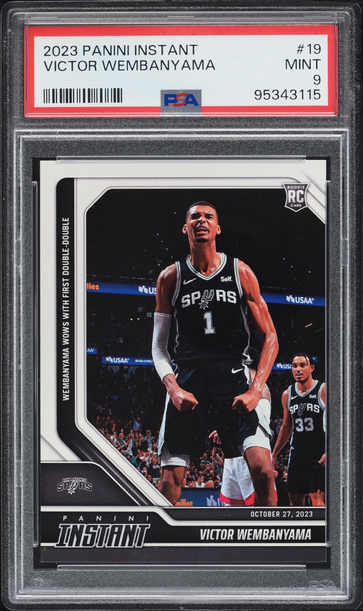 2023 Panini Instant Victor Wembanyama ROOKIE /18095 #19 PSA 9 MINT