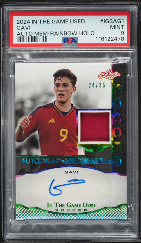 2021-22 Topps Chrome UCL - #25 Gavi (Rookie Card) PSA 9 | eBay