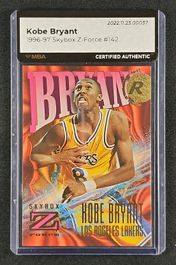 1996 Skybox Z-Force Z-Peat Zebut Kobe Bryant ROOKIE #3 PSA 9
