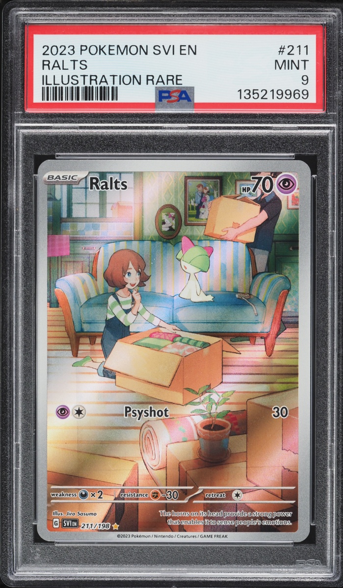 2023 Pokemon Scarlet & Violet IR Ralts #211 PSA 9 MINT