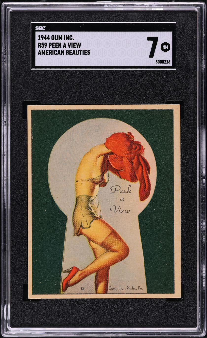 1944 R59 Gum Inc. American Beauties Peek A View SGC 7 NRMT