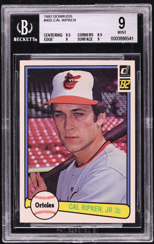 1982 Donruss Cal Ripken Jr. ROOKIE #405 BGS 9 MINT