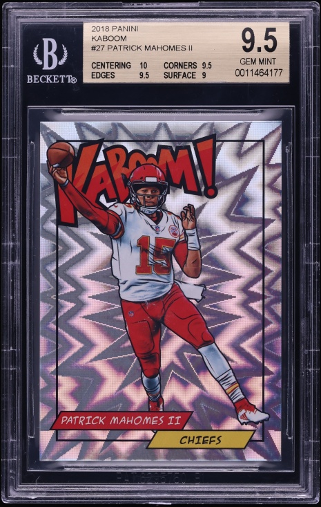 2018 Panini Kaboom! Patrick Mahomes II #27 BGS 9.5 GEM MINT