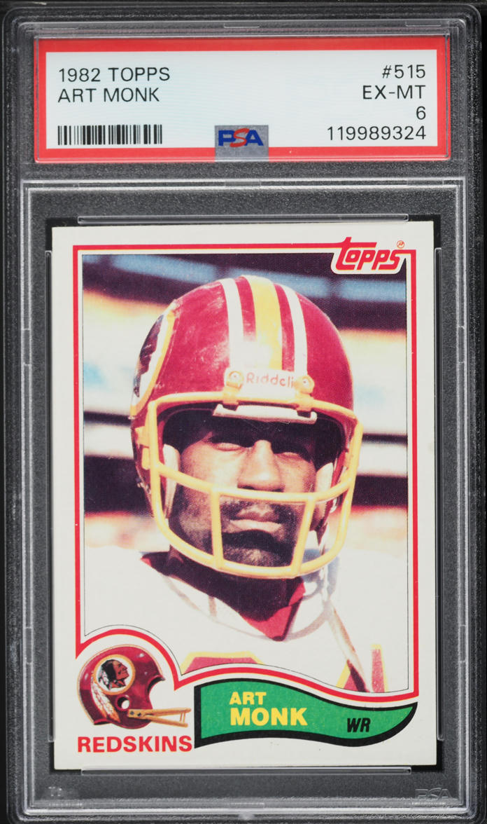 1982 Topps Football Art Monk #515 PSA 6 EXMT