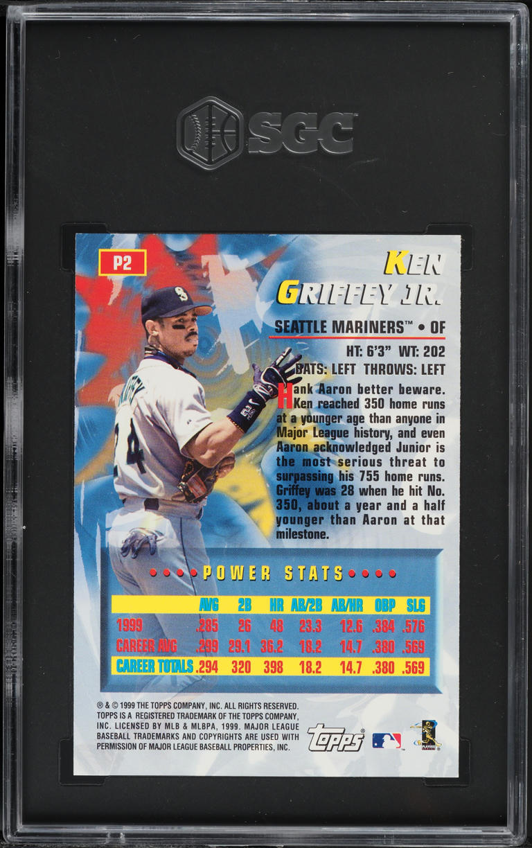 2000 Topps Power Players Ken Griffey Jr. #P2 SGC 9 MINT