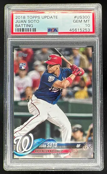 2018 Topps Update #US300a Juan Soto RC All-Star PSA 10 on