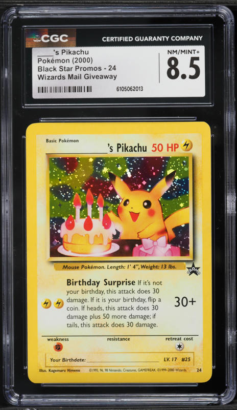 2000 Pokemon Dutch World Collection Promo Movie Pikachu #4 PSA 9