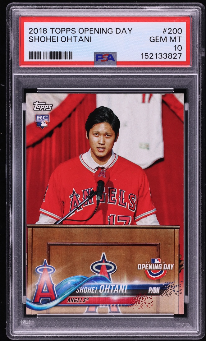 2018 Topps Opening Day Shohei Ohtani ROOKIE #200 PSA 10 GEM MINT