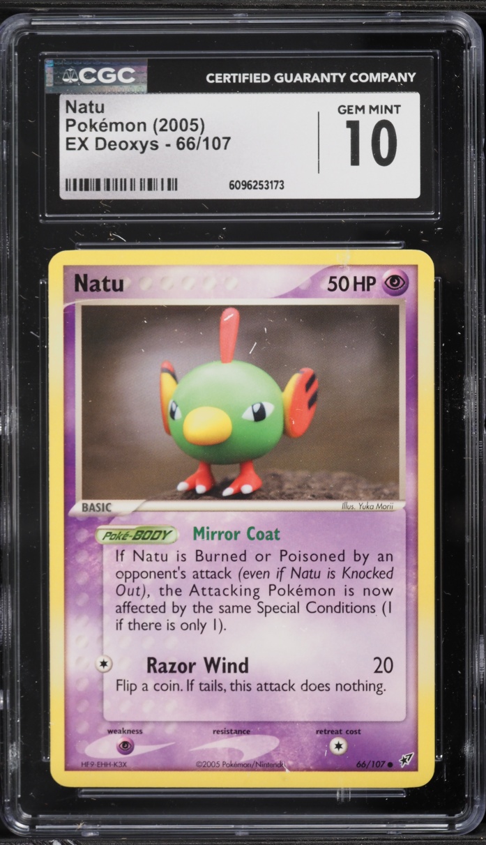2005 Pokemon EX Deoxys Natu #66 CGC 10 GEM MINT