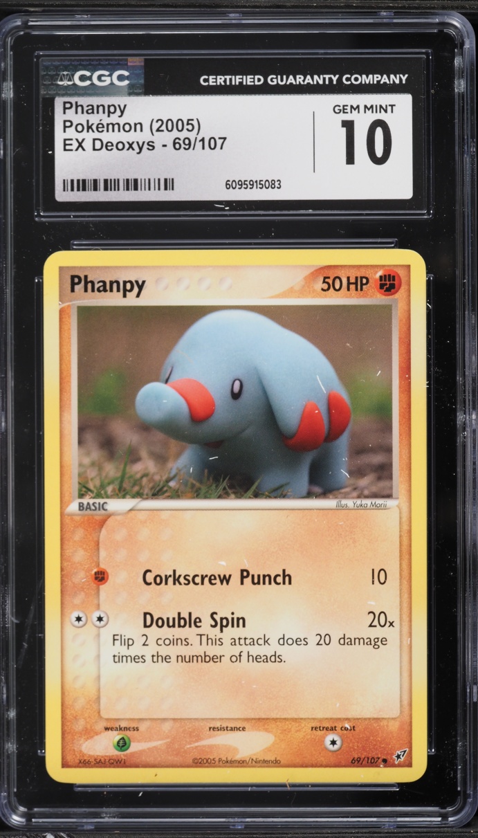 2005 Pokemon EX Deoxys Phanpy #69 CGC 10 GEM MINT