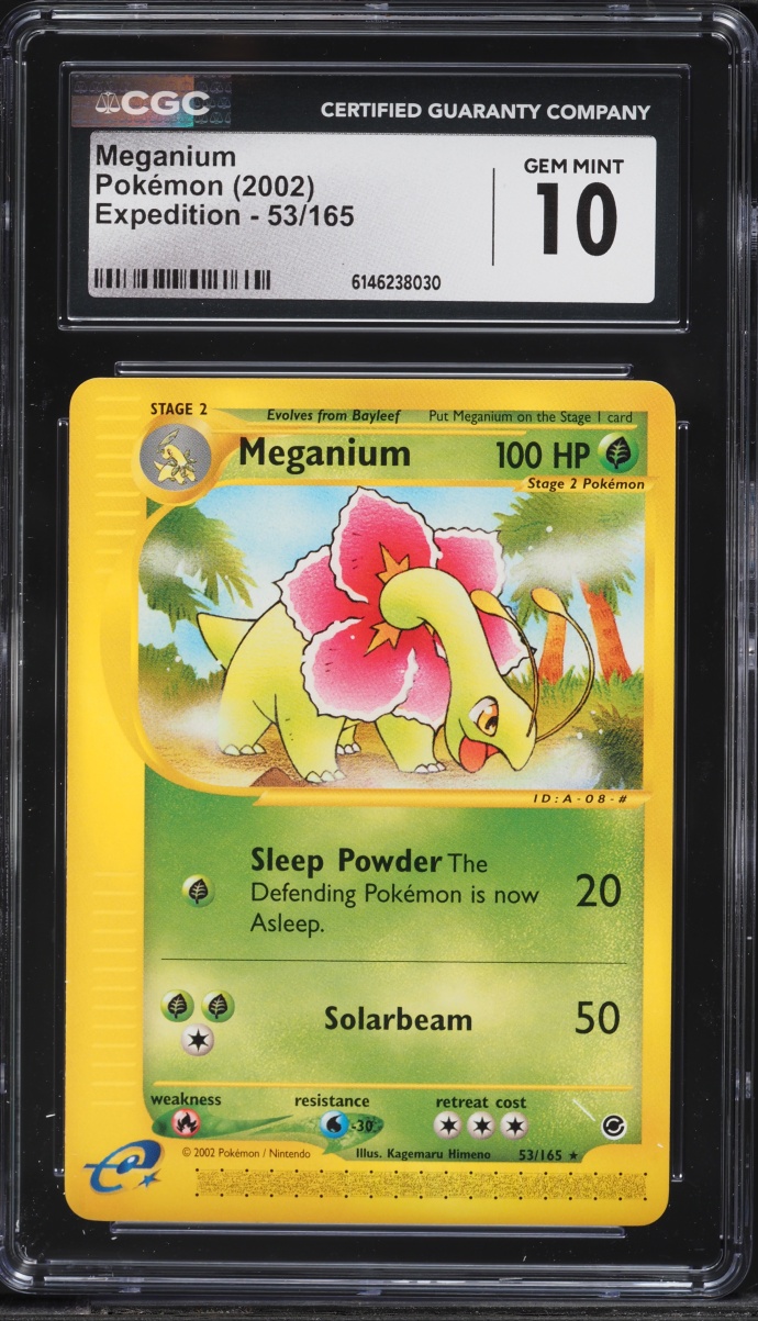 2002 Pokemon Expedition Meganium #53 CGC 10 GEM MINT