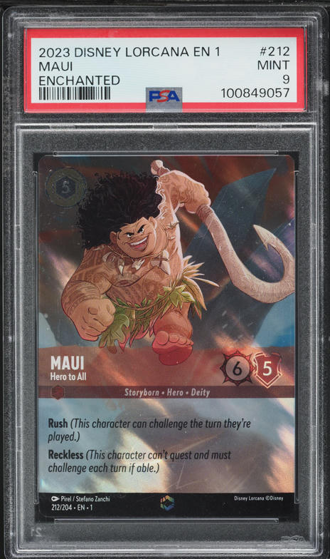 PSA10DISNEY LORCANAジーニー#209 PSA10 Disney Lorcana Card Genie Enchanted 209/204 Japanese