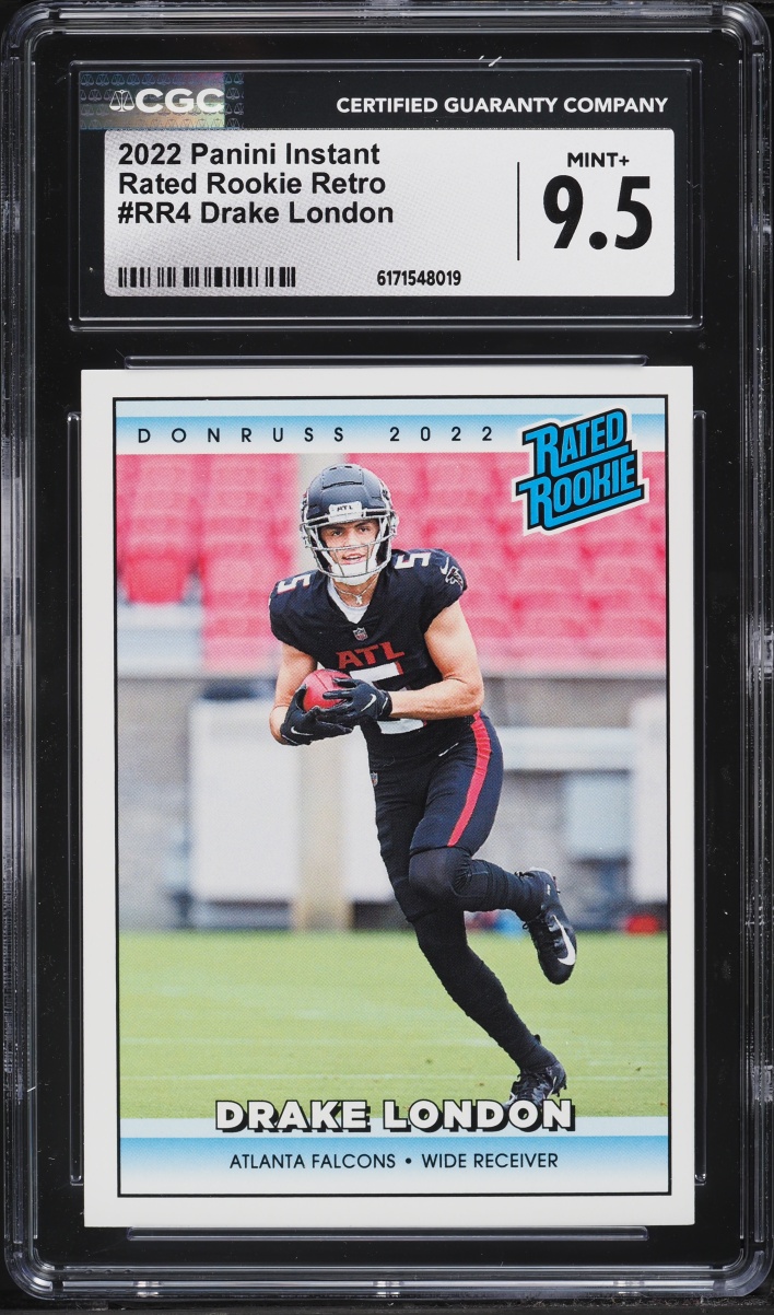 2022 Panini Instant Retro Drake London ROOKIE /4094 #RR4 CGC 9.5 MINT+