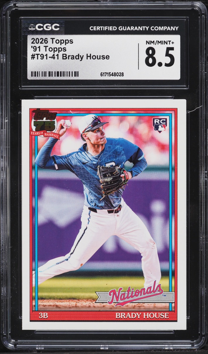 2026 Topps '91 Brady House ROOKIE #T91-41 CGC 8.5 NM-MT+