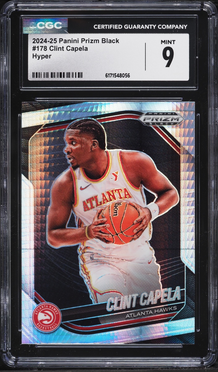 2024 Panini Prizm Black Hyper Clint Capela #178 CGC 9 MINT