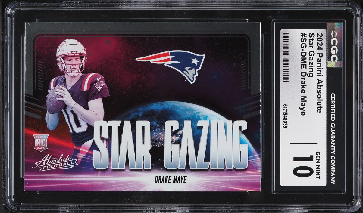 2024 Absolute Star Gazing Drake Maye ROOKIE #SG-DME CGC 10 GEM MINT