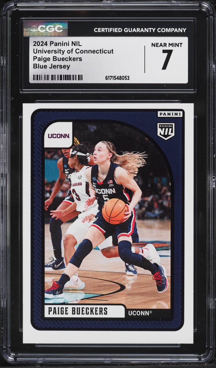 2024 Panini NIL University Of Connecticut Paige Bueckers ROOKIE CGC 7 NRMT