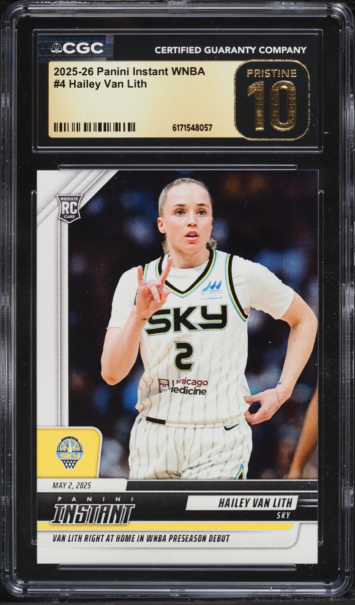 2025 Panini Instant WNBA Hailey Van Lith ROOKIE /1178 #4 CGC 10 PRISTINE