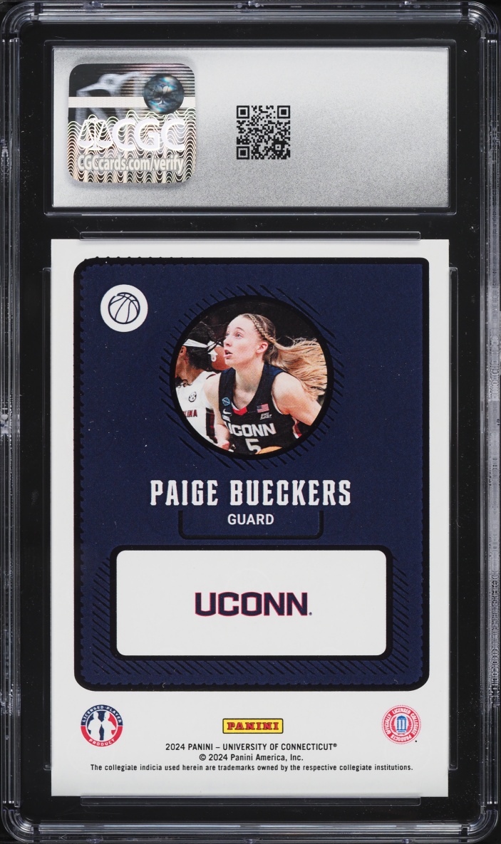 2024 Panini NIL University Of Connecticut Paige Bueckers ROOKIE CGC 7 NRMT
