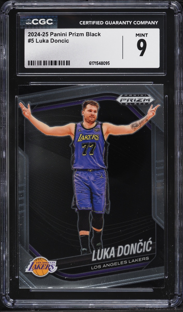 2024 Panini Prizm Black Luka Doncic #5 CGC 9 MINT