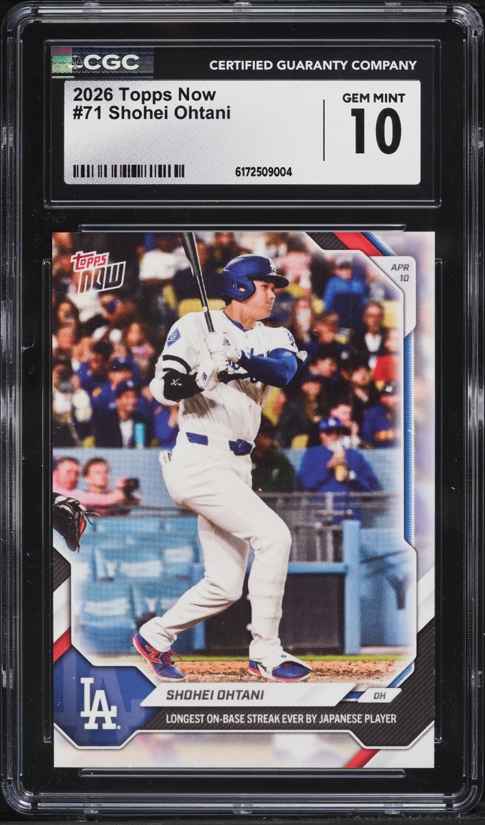 2026 Topps Now Shohei Ohtani #71 CGC 10 GEM MINT